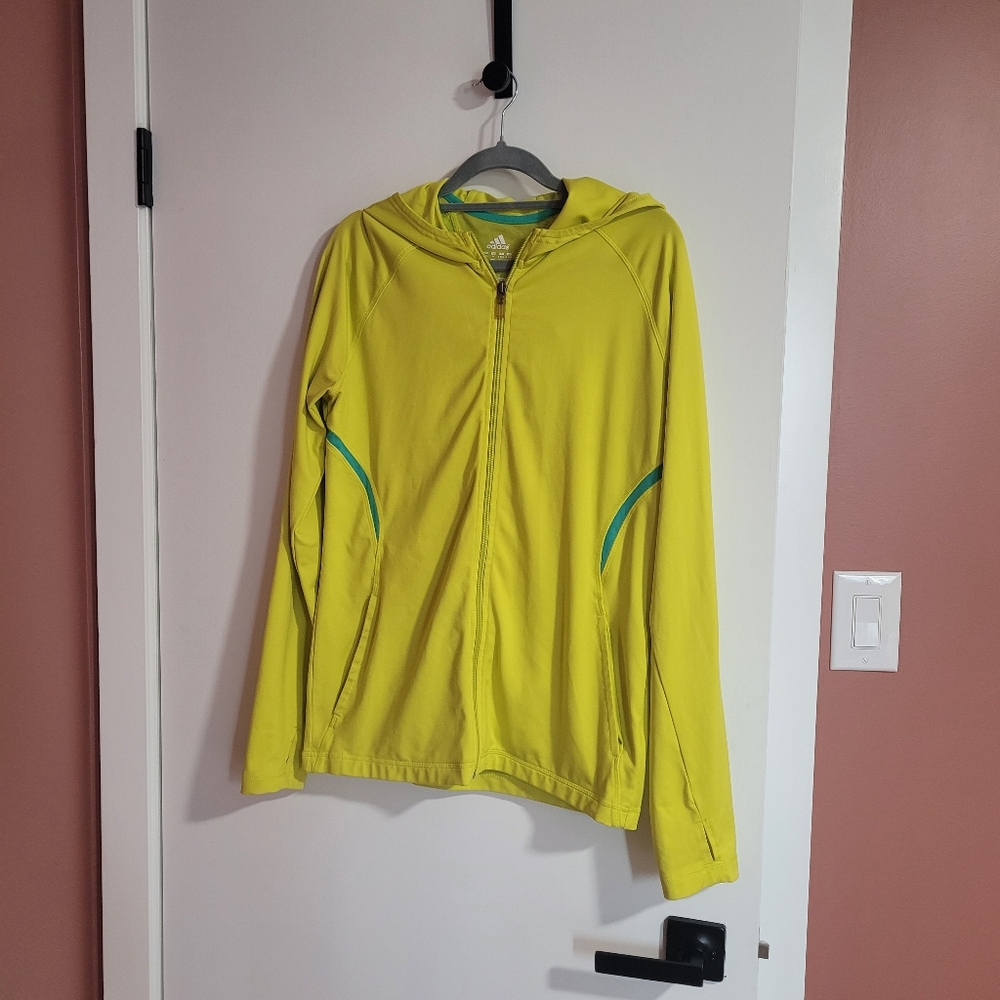 Adidas Vibrant Zip Hoodie with Teal Highlights